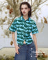Wave Pattern Short Sleeve Shirt